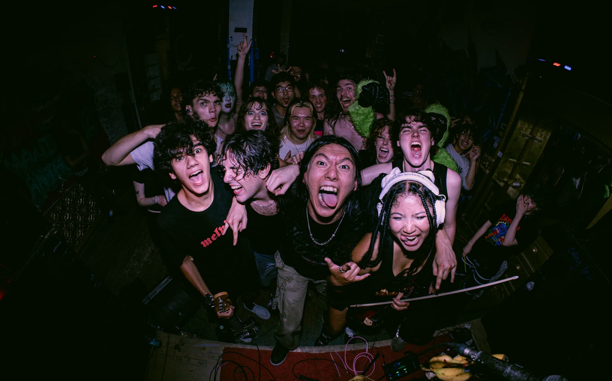 Reverend Ape performing at Grey Lab.